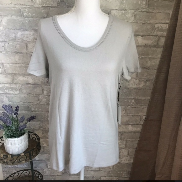 HYE PARK and LUNE Saturn Tee in Heather Gray - Picture 1 of 5